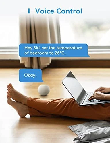 Meross MTS200 Wi-Fi termostatas veikia su Apple Homekit, SmartThings