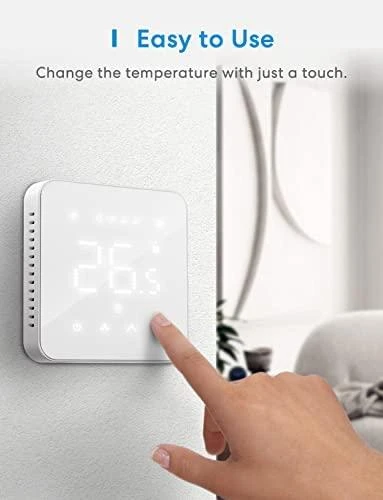 Meross MTS200 Wi-Fi termostatas veikia su Apple Homekit, SmartThings