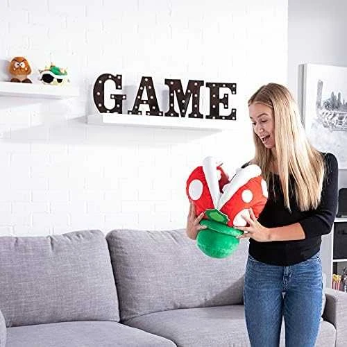 Mattel Tomy Pliušinis Super Mario Piranha Plant žaislas 33 cm