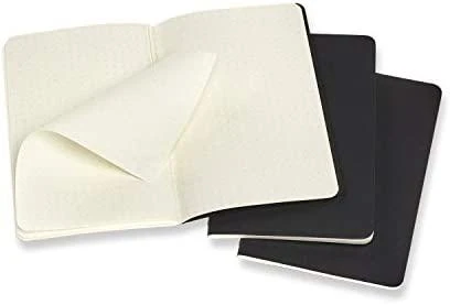 Užrašų knygelė Moleskine Cahier, 9x14cm,taškuotais lapais, minkštu viršeliu, juodos spalvos