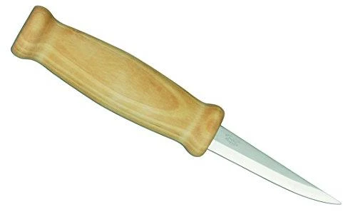 Didelis medžio drožinėjimo peilis Morakniv® 105, tiesus, 200x79x2,7mm. Laminuotas plienas, beržinė rankena