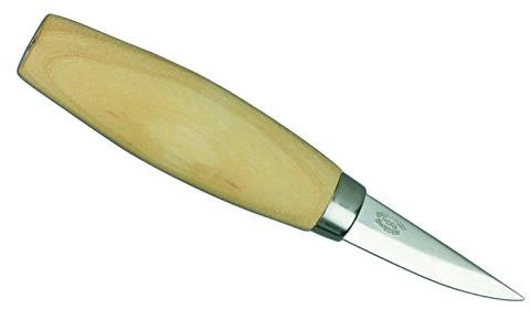 Medžio drožinėjimo peilis Morakniv® 120, tiesus, geležtė 60x2,7mm. Laminuotas plienas, beržinė rankena