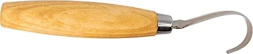 Šaukštų drožinėjimo peilis Morakniv® 164, lenkta geležtė 50x2,5mm. 13mm vidinis skersmuo. Viengubi ašmenys, beržinė rankena.