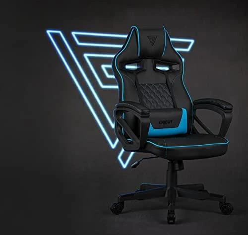 Žaidimų kėdė SENSE7 Knight, Mėlyna (odinė)