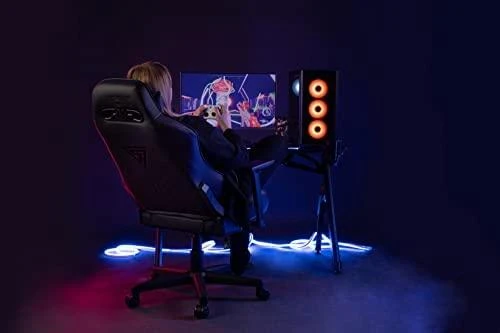 Žaidimų kėdė SENSE7 Vanguard, Juoda (medžiaginė)