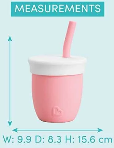 MUNCHKIN silikoninė gertuvė, C'est, koralinė, 118ml, 90055