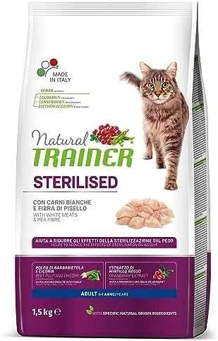 Natural Trainer Cat Adult Sterilised kalakutiena su kalakutiena 1.5kg