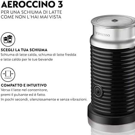 Kavos apar.Nespresso whisk Aeroccino 3 juodas