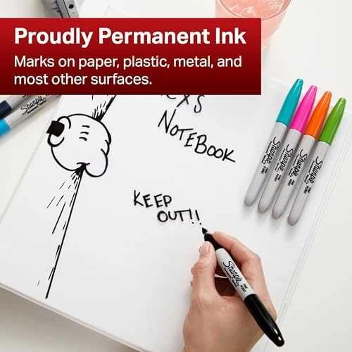 Sharpie smulkūs juodi žymekliai (36 vnt.) - 2025040