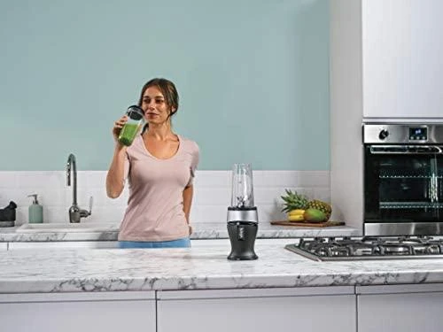 Ninja Kitchen Kokteilių plaktuvas QB3001EUS, Juodos / Sidabrinės spalvos