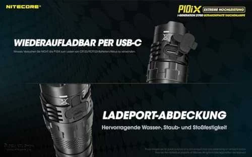 TIKSLIŲ SERIJŲ TIKSLIŲJŲ SERIJŲ / 4000 LUMENS P10IX NITECORE žibintuvėlis