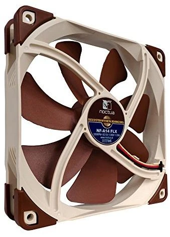 Procesoriaus Aušintuvas - Noctua Nf-a14 Flx 14 Cm, Rusvai Geltonas