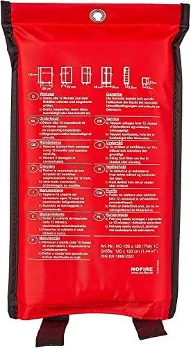 No Fire NOFIRE Löschdecke NO 120x120 POLY 1C im Polybag
