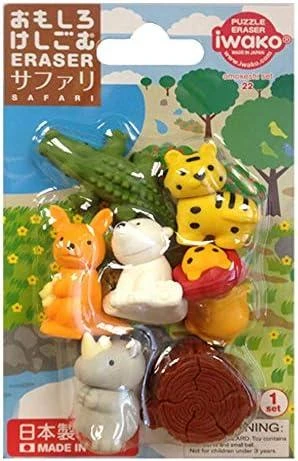 IWAKO trintukų- dėlionių rinkinys "Safari" ER-BRI025
