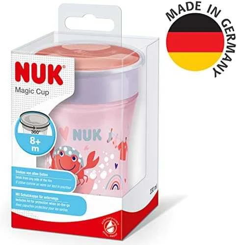 NUK Puodelis Magic Cup 360° geriamasis kraštas 230ml raudona