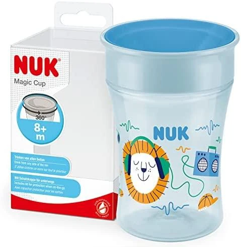 NUK Puodelis mokymuisi gerti Magic Cup 360° gerimo kraštas 230ml mėlyna