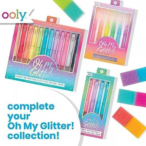 Ooly Geliniai rašikliai su blizgučiais Oh My Glitter 12 col