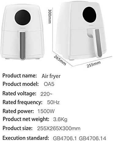 Xiaomi Karšto oro gruzdintuvė Onemoon Air Fryer OA5 3.5L, balta