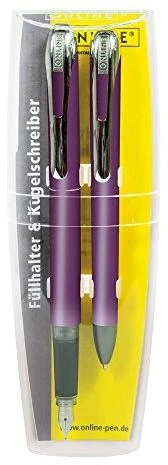 Rinkinys, plunksnakotis ir rašiklis, ONLINE, Color Line, violetinės sp.