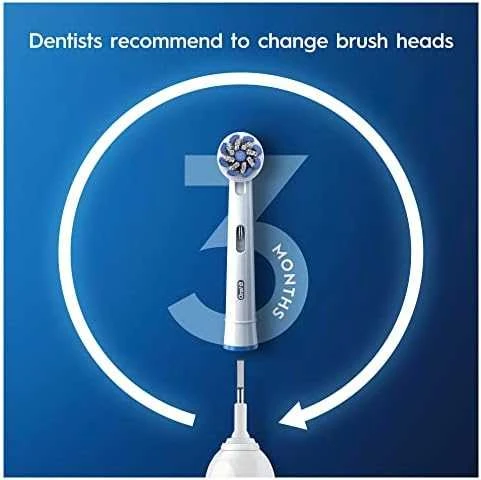 EB60-4 Braun Oral-B SENSI Labai labai plonos Elektrinio Dantų Šepetėlio Galvutės