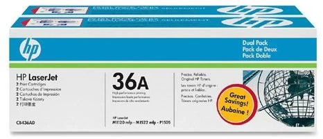 Hewlett Packard (HP) HP Toneris Juodas 36A, skirtas LaserJet 1505/1522, dvigubas paketas (2x2 000 puslapių)