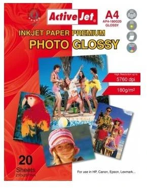Activejet Blizgus popierius AP4-180G20 (A4; 20 vnt.)