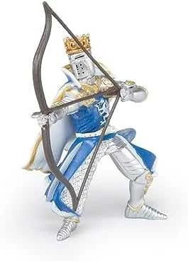 Figūrėlė Papo Dragon King mėlyna su lankeliu