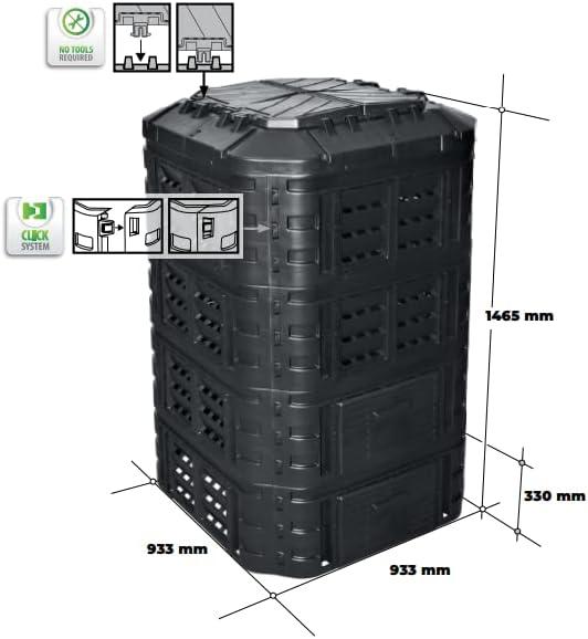 Komposter, modular 1120l Patrol KOMPOST1120CZAPG003