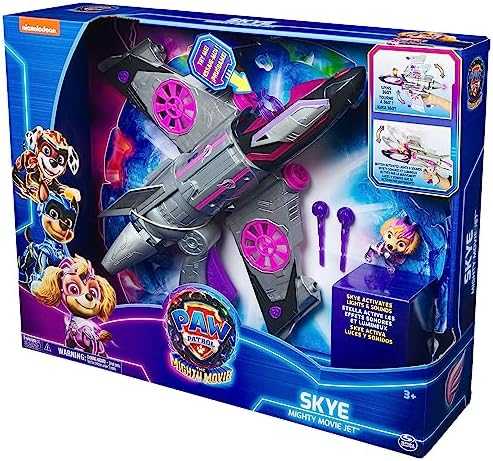 Spin Master PAW Patrol The Mighty Movie - Lėktuvas "Skyes" su garso ir šviesų efektais