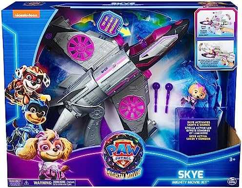 Spin Master PAW Patrol The Mighty Movie - Lėktuvas "Skyes" su garso ir šviesų efektais