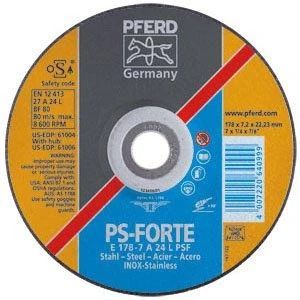 Šlifavimo diskas PFERD E230-7 A24 L PSF-INOX