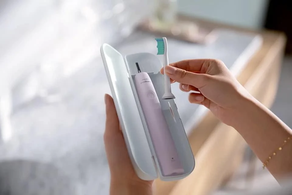 Philips Sonicare 2100 Series „Sonic“ elektrinis dantų šepetėlis HX3651/11, Rožinis