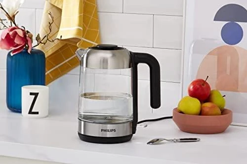 Philips Virdulys HD9339/80 2200W 1,7l, Krištolinis stiklas, šviesos būsenos indikatorius