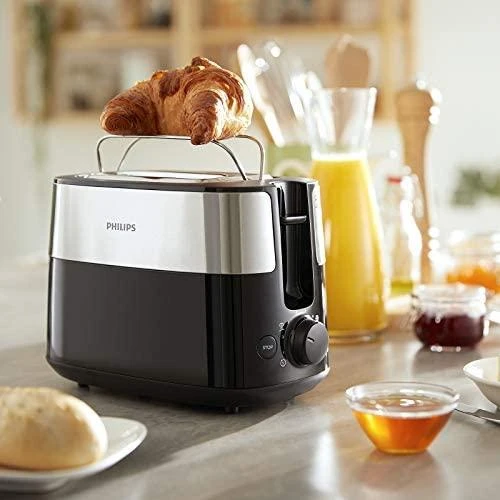 Skrudintuvas Philips Daily Collection Toaster HD2516/90, Juodas