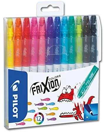 Pilot Pen Trinami flomasteriai Pultas FRIXION COLORS, 12 spalvų