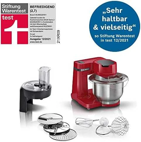 Bosch Virtuvės kombainas MUM Serie | 2 700 W Raudonas, MUMS2ER01