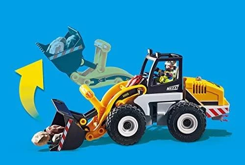 Žaislinis Transportas - Playmobil 70445 City Action Loader su priedais - Spalvotas