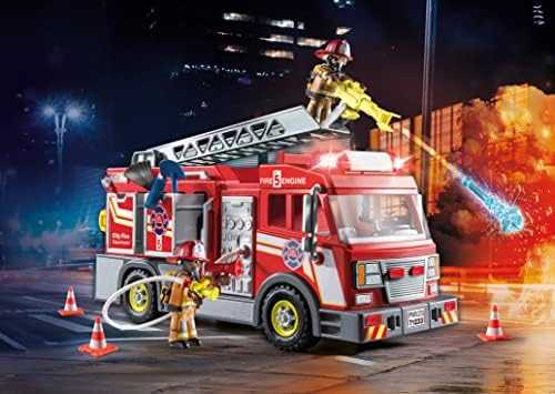 PLAYMOBIL 71233 FIRE TRUCK LIGHTS SOUND ugniagesių žarnų kopėčios