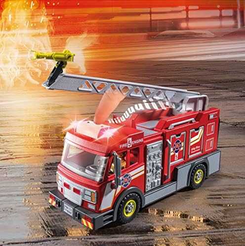 PLAYMOBIL 71233 FIRE TRUCK LIGHTS SOUND ugniagesių žarnų kopėčios