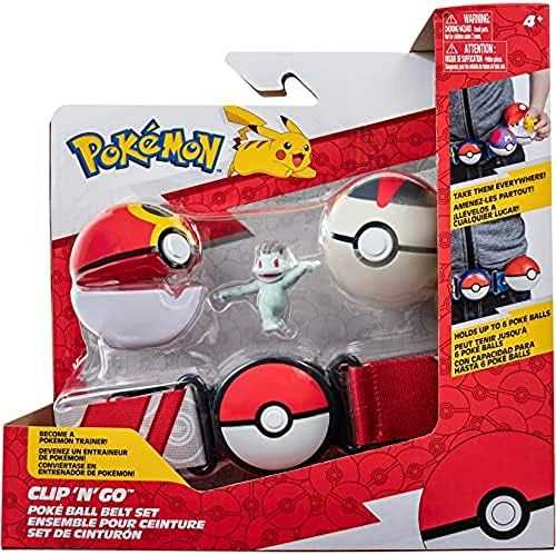 ORBICO Pokemon figūrėlės: Clip 'N' Go Pokball Premium + Machop