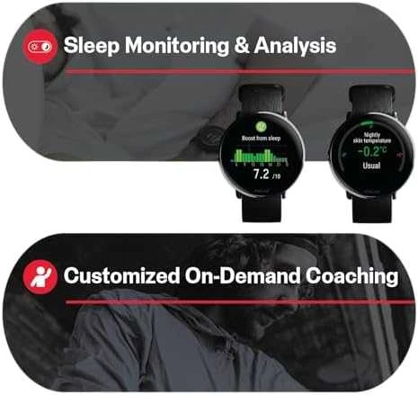 Išmanusis laikrodis Polar Ignite 3 Titanium, S-L dydžio, Juodos spalvos