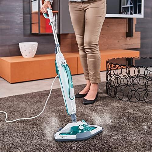 Polti | Garinė šluota | PTEU0282 Vaporetto SV450_Double | Garinė šluota ir rankinis garinis valytuvas | 1500 W | Veikimo spindulys 7,5 m | Baltas