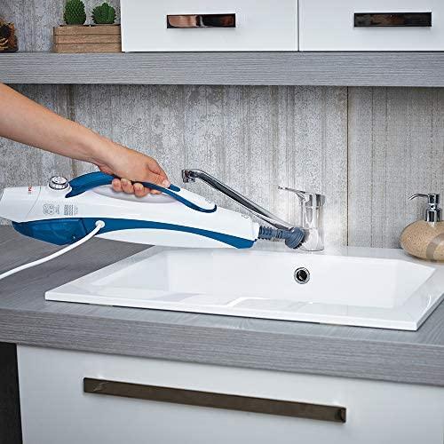 Polti | Garinė šluostė | PTEU0296 Vaporetto SV460 Double | Galia 1500 W | Garų slėgis Netaikomas baras | Vanduo bako talpa 0,3 L | Baltas/Mėlyna