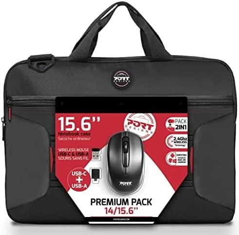PORT DESIGNS | PREMIUM PACK 17.3 | Messenger - Briefcase | Juodas