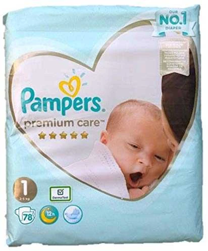 Pampers Premium Care Sauskelnės, 1 Dydis (Mini), 72 Sauskelnės, 2–5kg