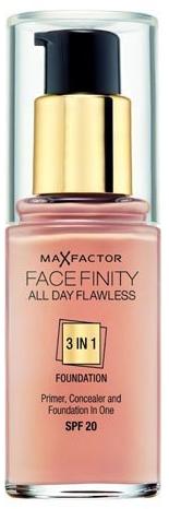 Max Factor Facefinity All Day Flawless makiažo pagrindas moterims 30 ml, WARM ALMOND