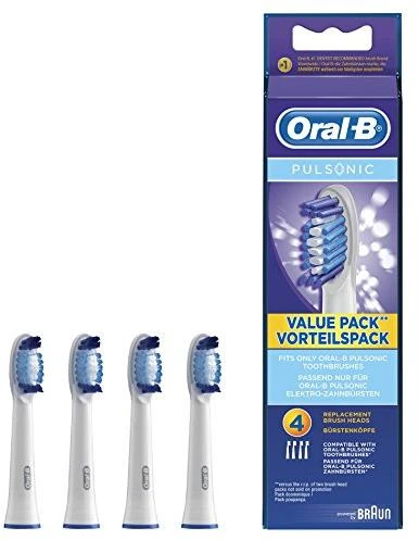 Dantų šepetėlio antgaliai Oral-B Pulsonic 4 vnt Balta