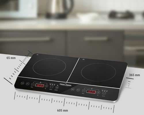 Clatronic Indukcinė Viryklė - Profi Cook PC-DKI 1067, 3500W, 2 Kaitvietės, Juoda