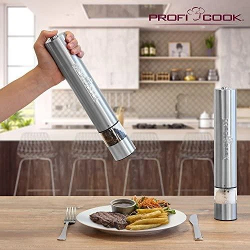 Profi Cook Mill ProfiCook pipirų ir druskos malūnėlių rinkinys PC-PSM 1031, pipirų / druskos malūnėlis (nerūdijantis plienas / skaidrus)