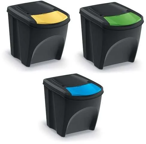 Prosperplast „Sortibox SET3“ atliekų rūšiavimo dėžės